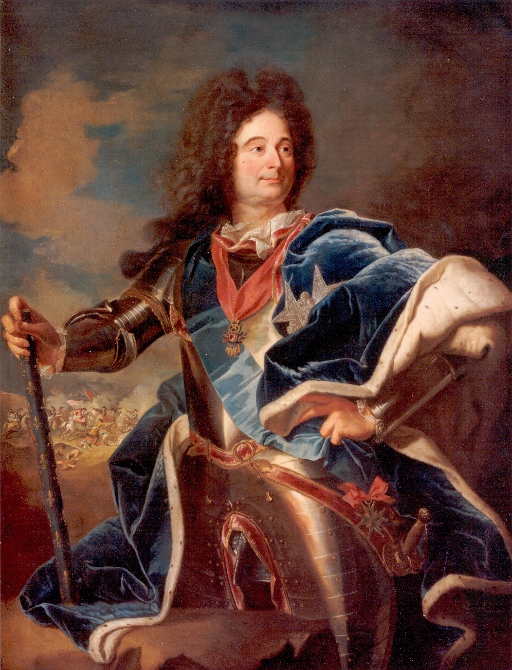 Portrait du Marchal de Villars (1653-1734), acqureur de Vaux le Vicomte en 1705 de Madame Fouquet, veuve du surintendant. Acquisition en 1993 par l'Association des Amis de Vaux-le-Vicomte.